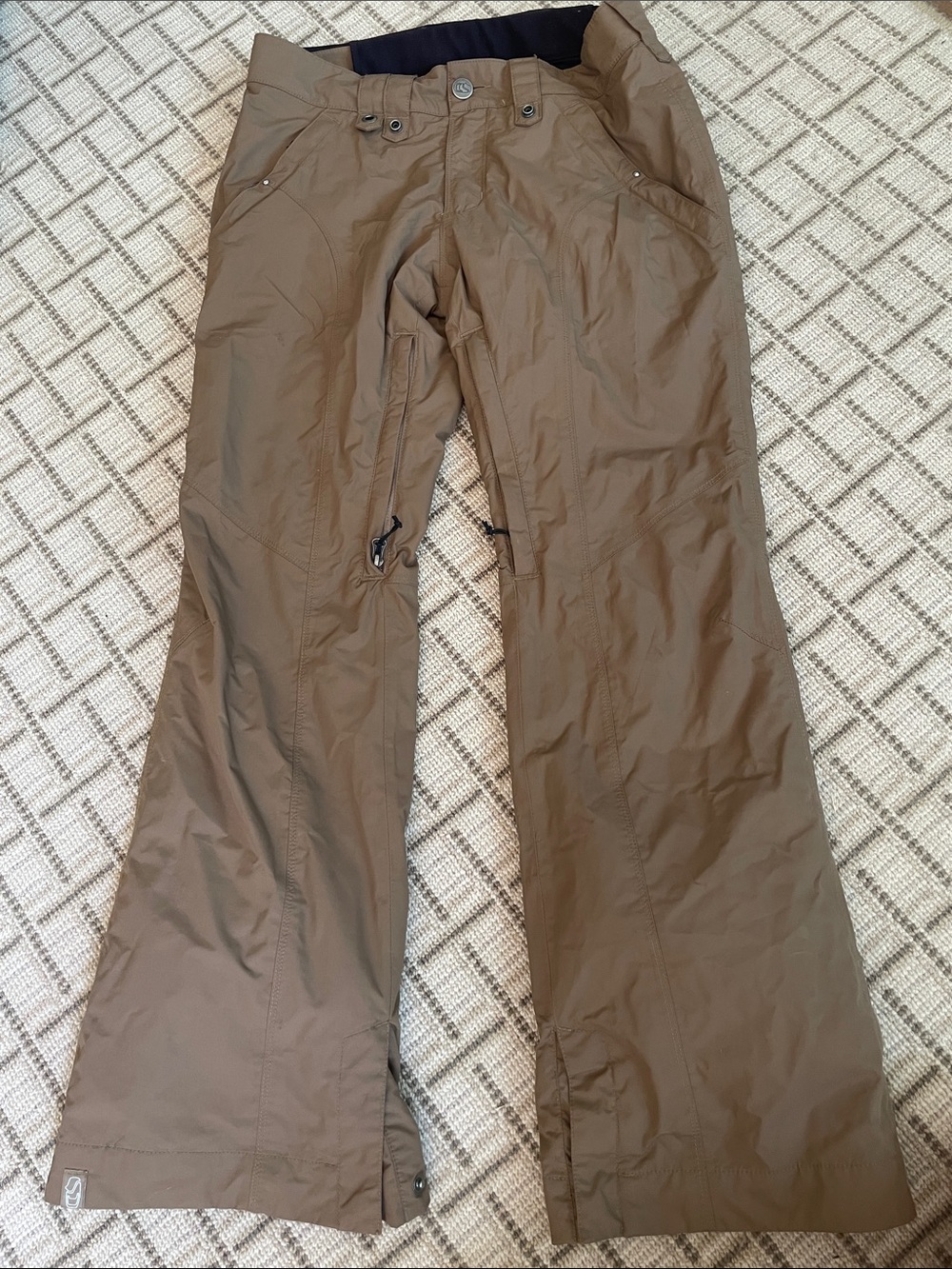 Men's Tan Performance Outdoor Pants - Water-Resistant